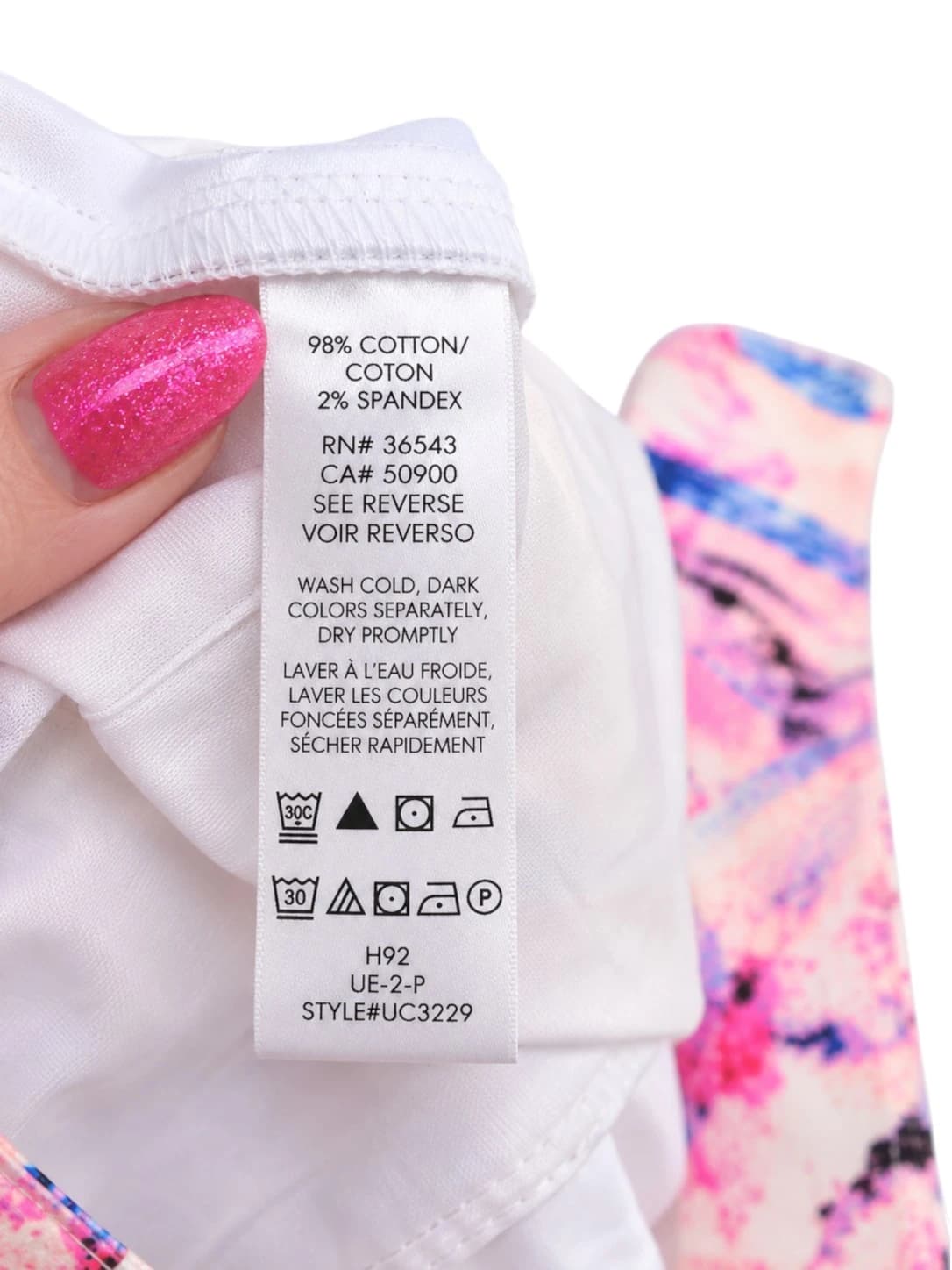 CALVIN KLEIN Pink Blue Abstract Print Tailored Shorts US 0 / AU 4 — photo 6 of 6