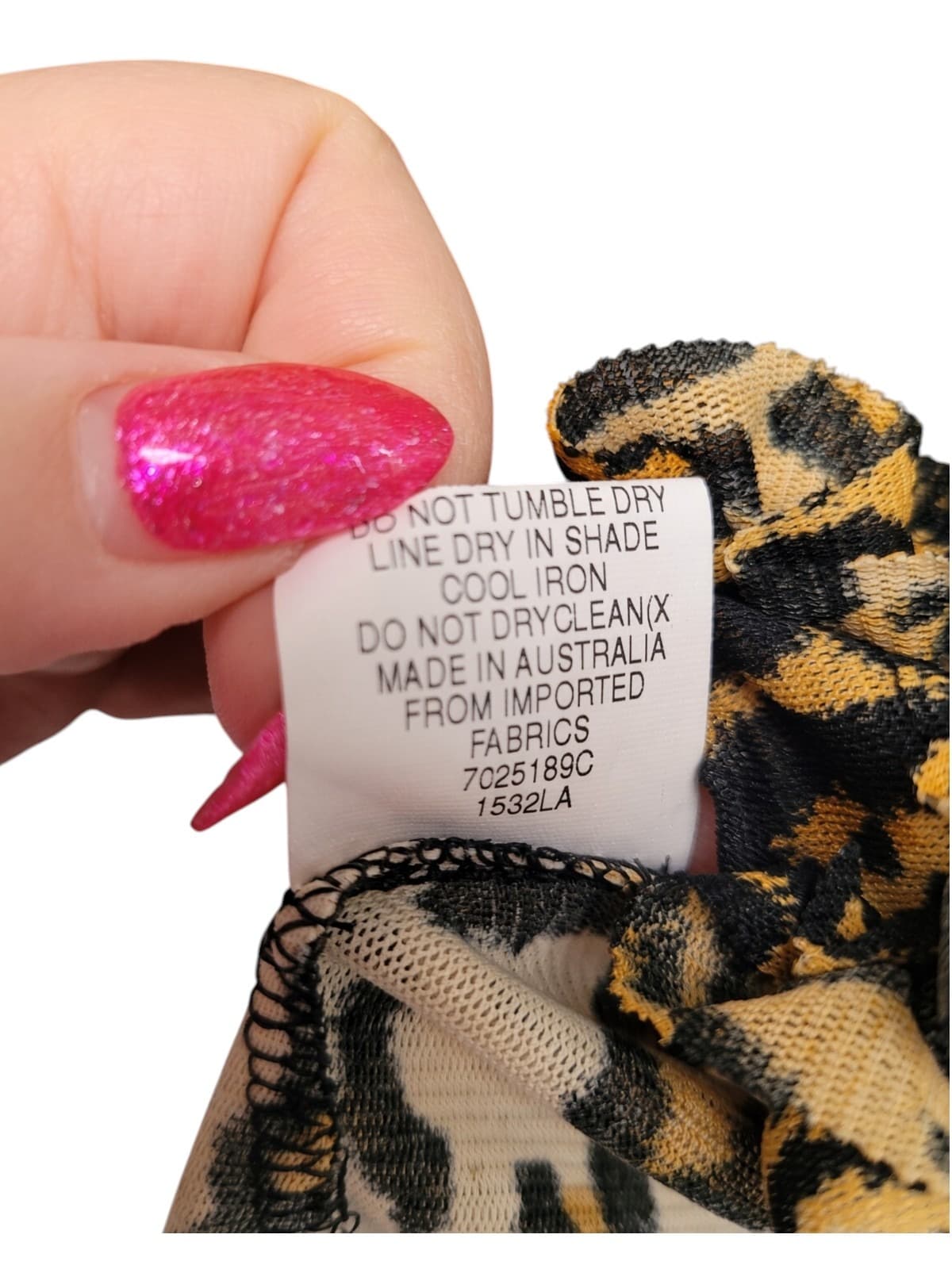 CHARLIE BROWN Y2K Leopard Print Sheer Mesh Ruffle Blouse Top Size 12 — photo 7 of 8