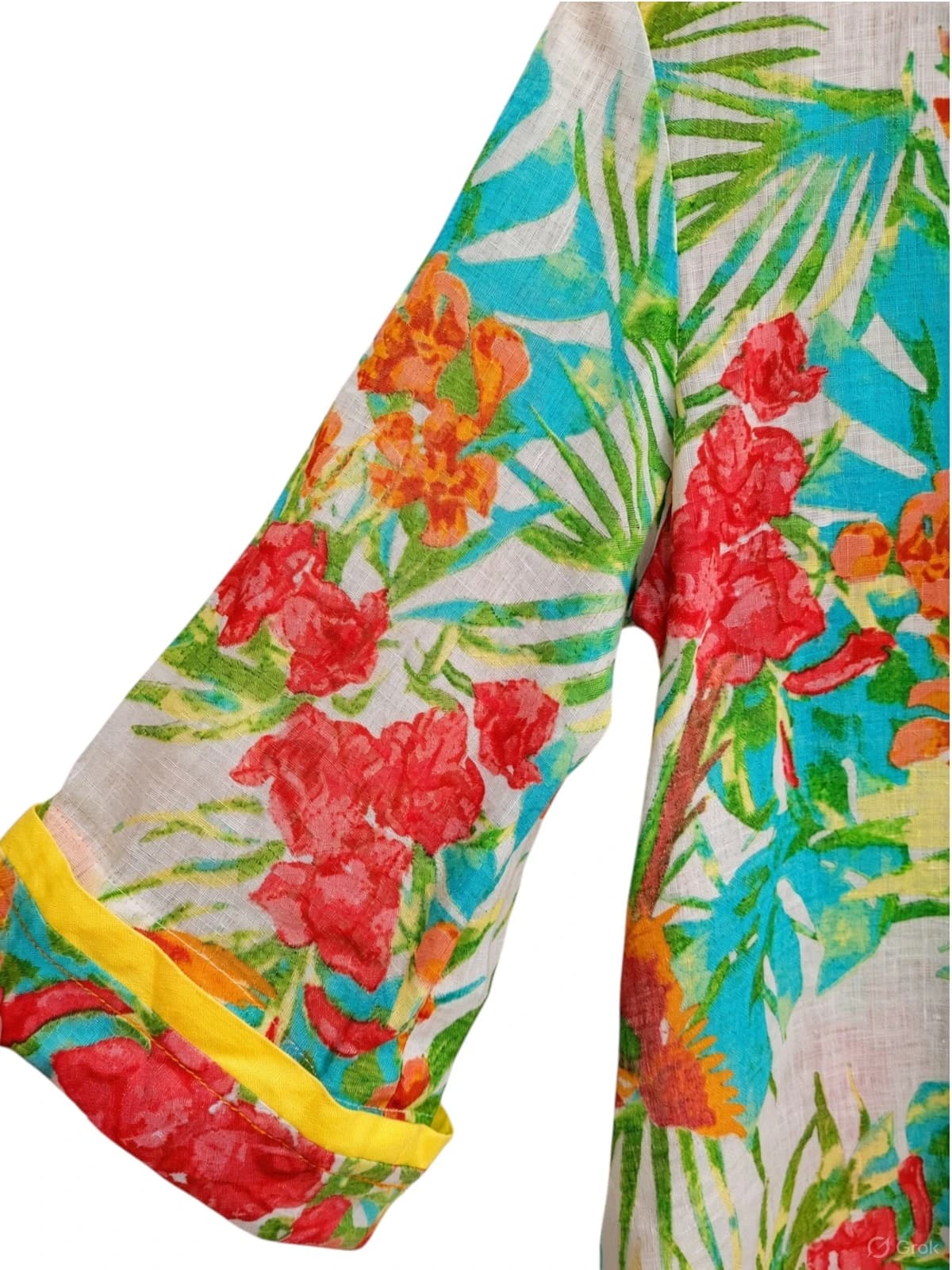 CLASSIC & DIFFERENCE Tropical Parrot Floral Boxy Shirt AU 14 EU 42 — photo 4 of 7