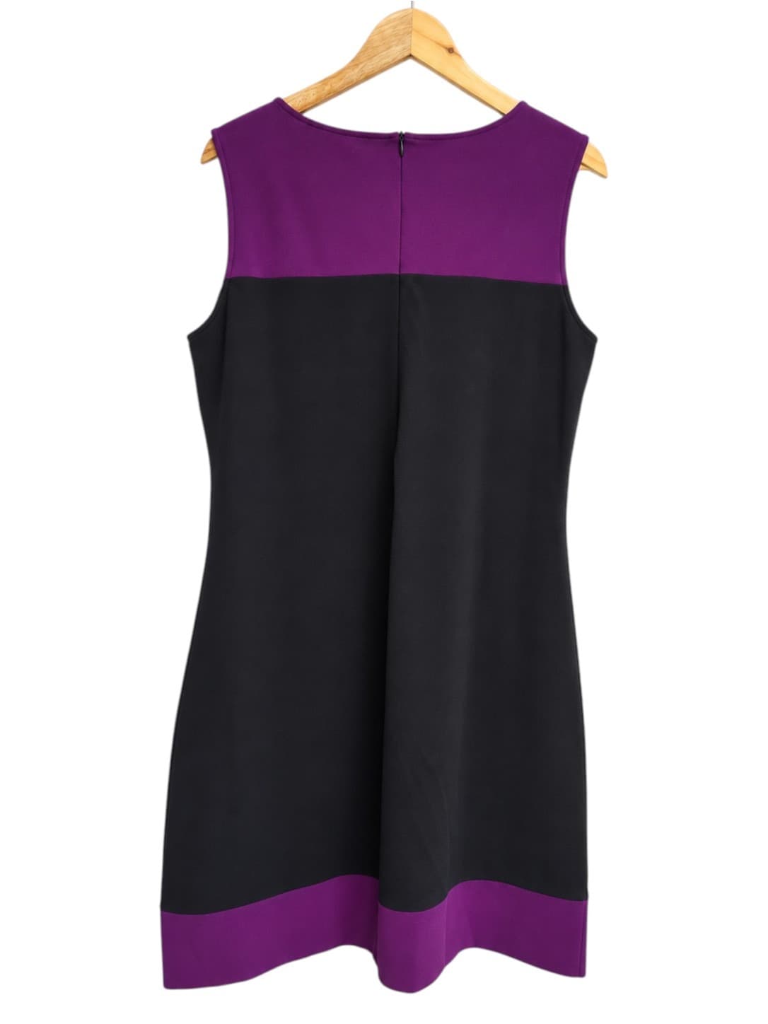 CORDELIA ST Purple Black Colour Block Sleeveless Shift Dress Size 14 — photo 3 of 7