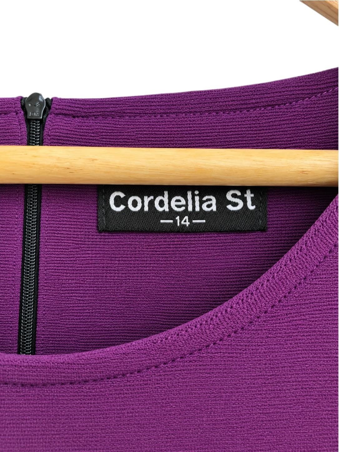 CORDELIA ST Purple Black Colour Block Sleeveless Shift Dress Size 14 — photo 5 of 7
