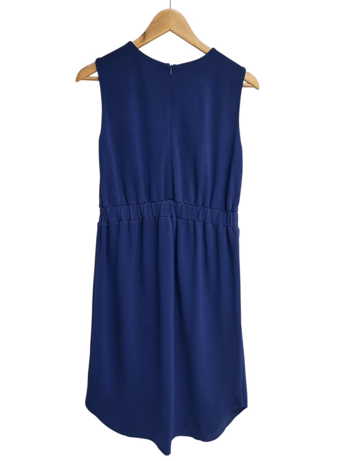 COS Navy Blue Sleeveless Textured Dress — photo 4 of 5