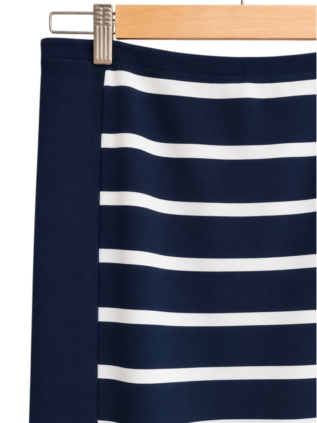 COUNTRY ROAD Navy White Stripe Pencil Midi Skirt Size M — photo 2 of 6