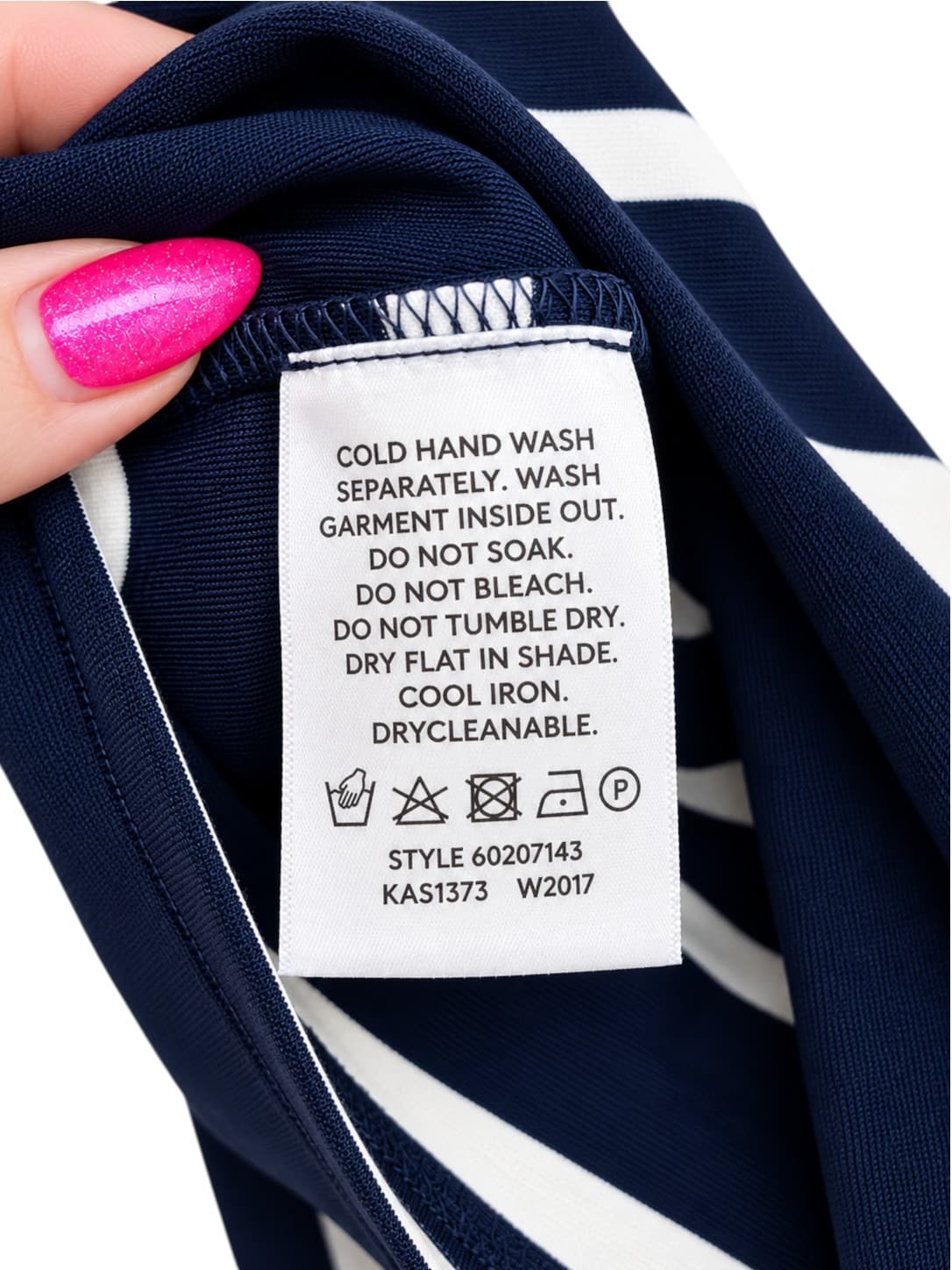 COUNTRY ROAD Navy White Stripe Pencil Midi Skirt Size M — photo 5 of 6