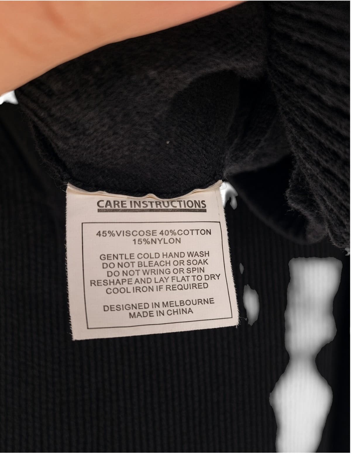 DANGERFIELD Black Apple Embroidered Peter Pan Collar Knit Cardigan Size 12 — photo 6 of 6