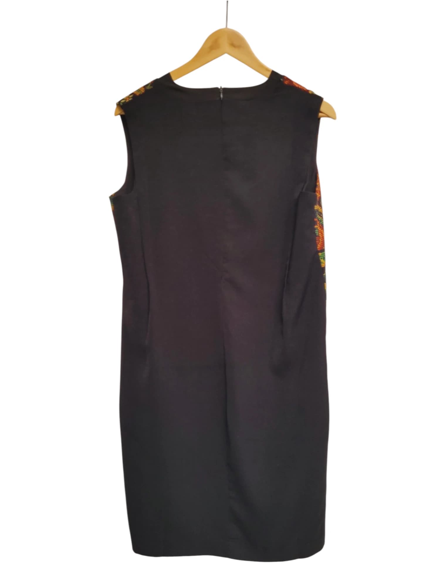 DESIGUAL Black Floral Tapestry Print V-Neck Shift Dress EU 42 AU 14 — photo 3 of 6