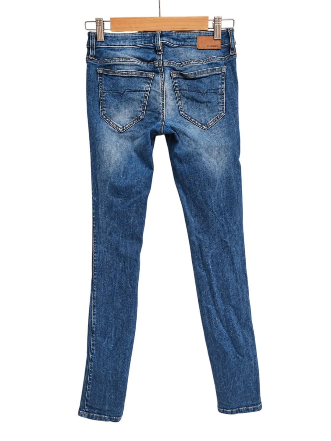 Diesel Skinzee Low Jeans Womens W28 L30 Blue Skinny Distressed Y2K Style — photo 4 of 7