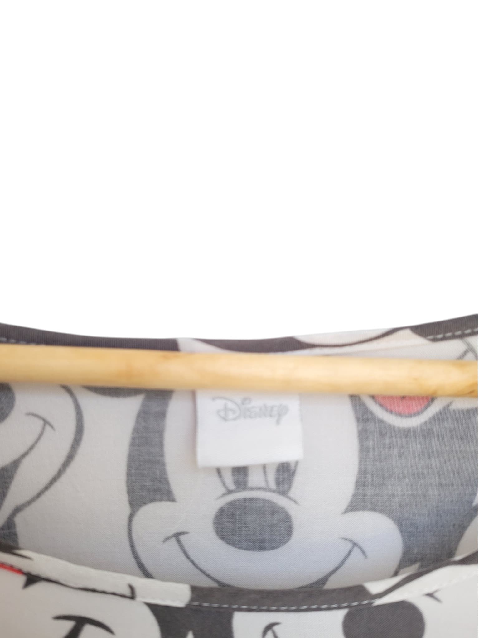 DISNEY Mickey Mouse All Over Print Grey Smock Dress Oversized approx 12 — photo 4 of 6