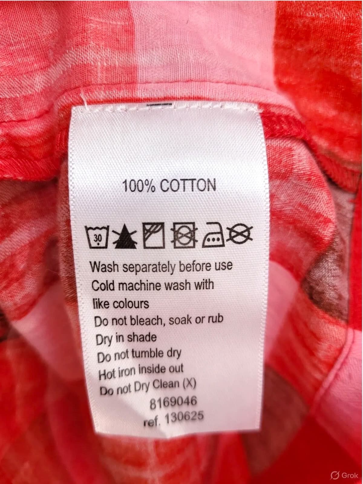 ELM LIFESTYLE Red Pink Gingham Oversized Cotton Smock Dress Size 8 BNWT — photo 7 of 7