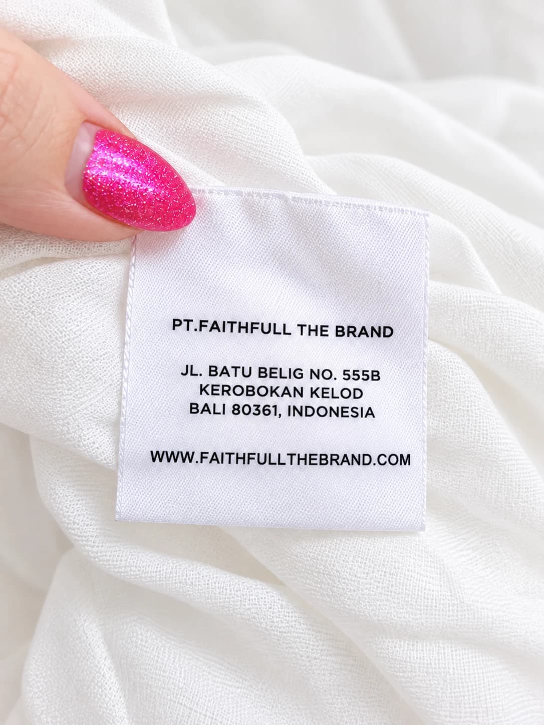 FAITHFULL THE BRAND White Cotton Smocked Puff Sleeve Mini Dress Size 10 — photo 6 of 7