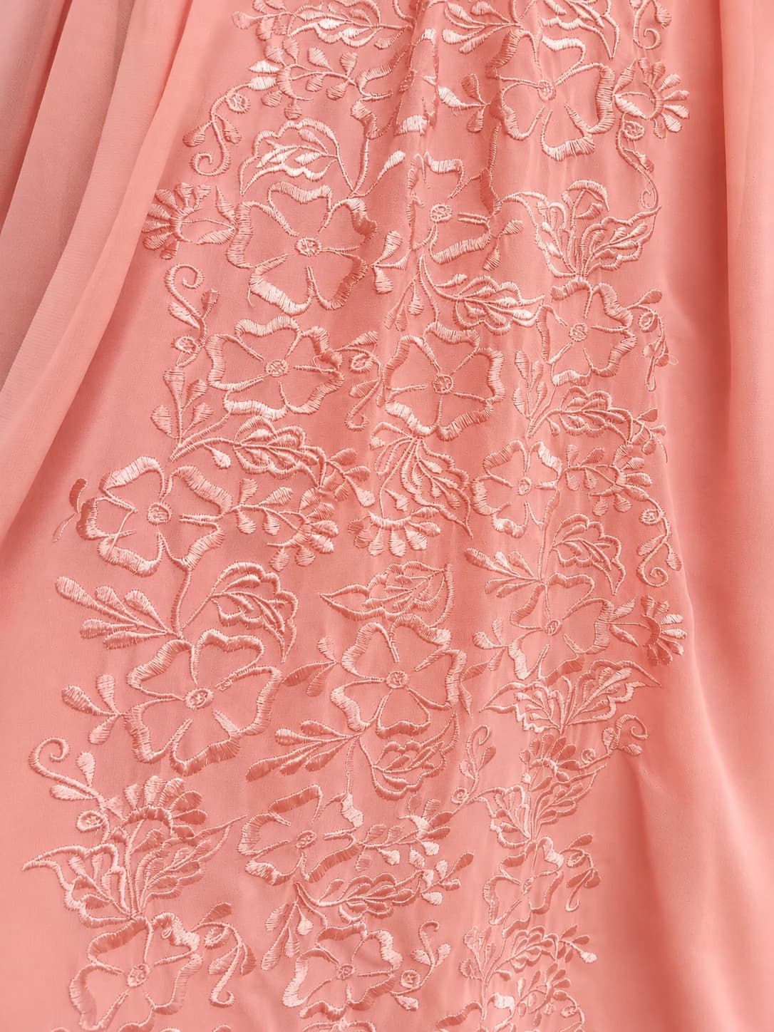 Forever New Womens Dress Size 8 Dusty Pink Floral Embroidered Chiffon Mini — photo 4 of 7