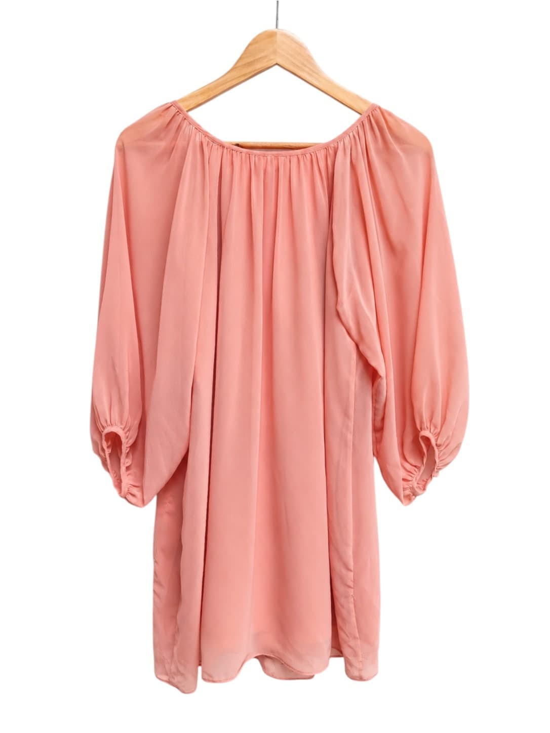 Forever New Womens Dress Size 8 Dusty Pink Floral Embroidered Chiffon Mini — photo 5 of 7