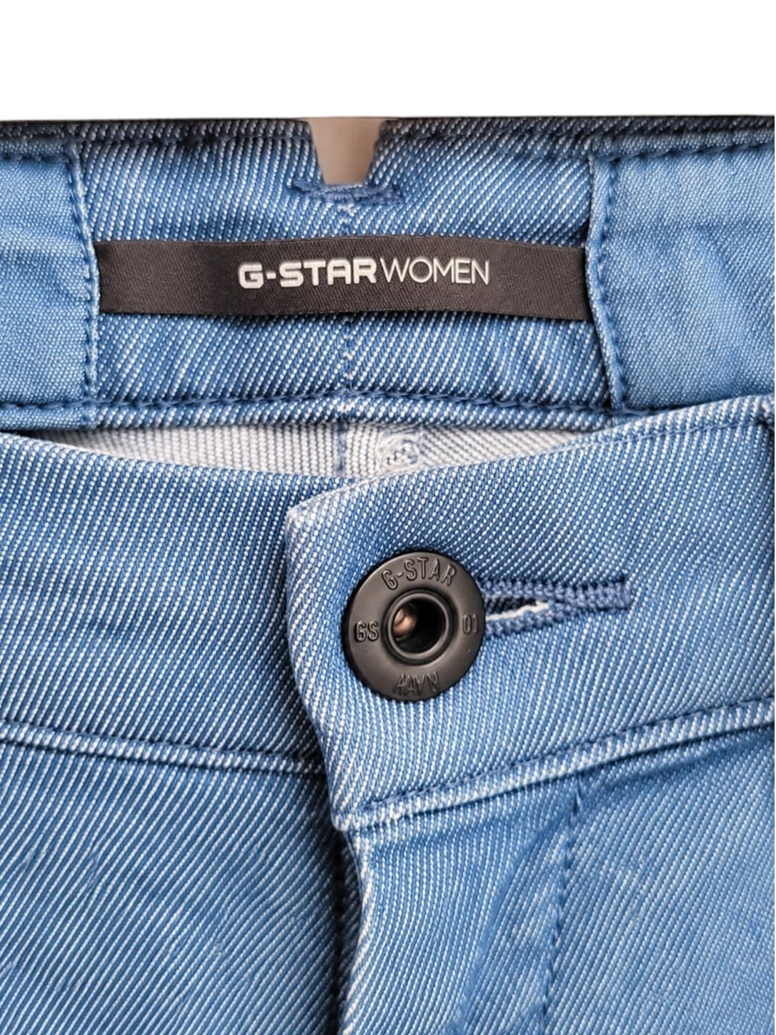 G-Star RAW New Bronson Slim Chino Womens W27 L32 Blue Denim Look Pants — photo 5 of 7