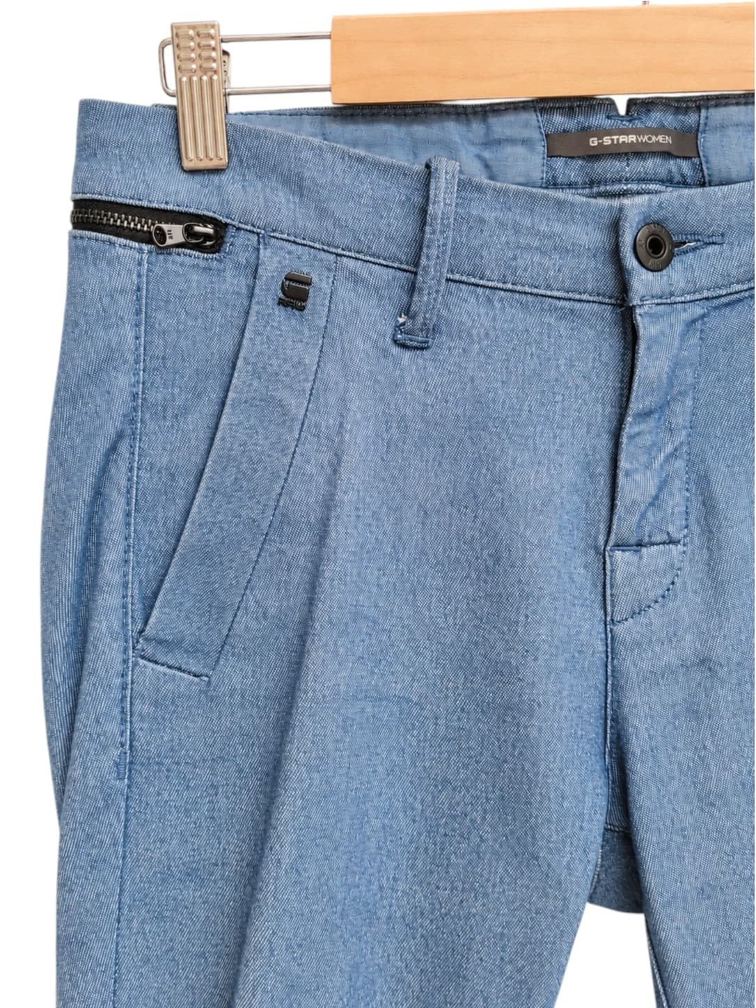 G-Star RAW New Bronson Slim Chino Womens W27 L32 Blue Denim Look Pants — photo 1 of 7