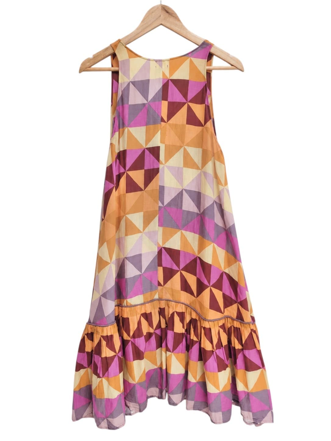 GORMAN Summer 2011 Geometric Print Cotton Tiered Midi Dress Size 8 — photo 3 of 7