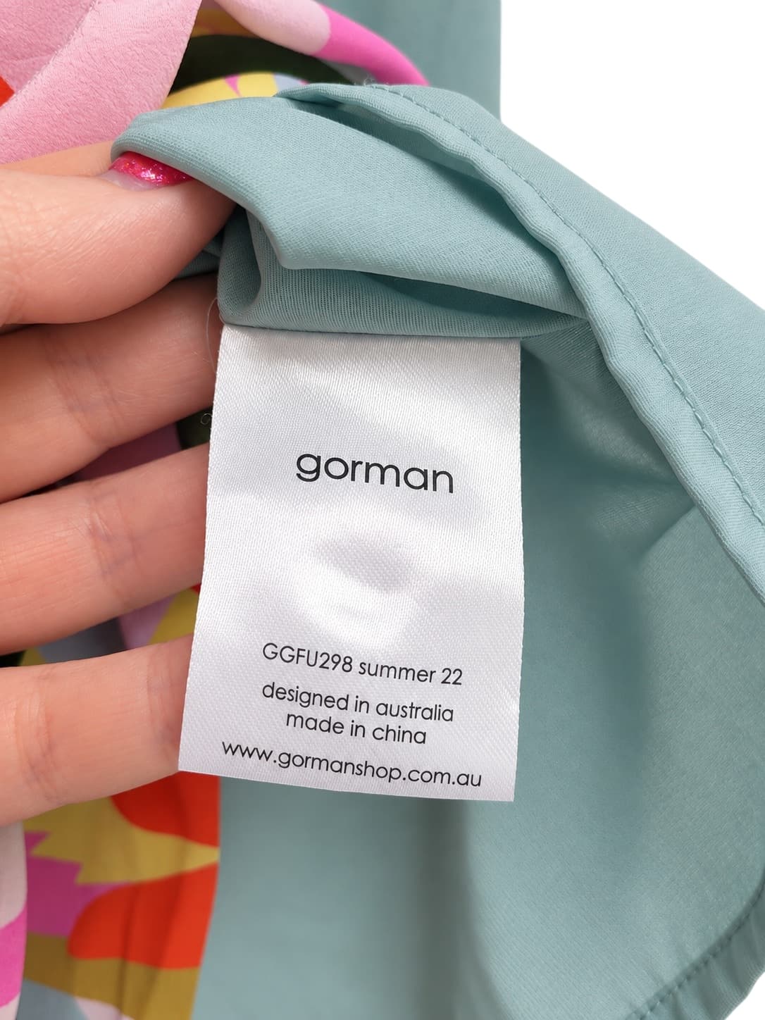 GORMAN Summer 22 Protea Floral Silk Blend Midi Skirt Size 10 — photo 3 of 4
