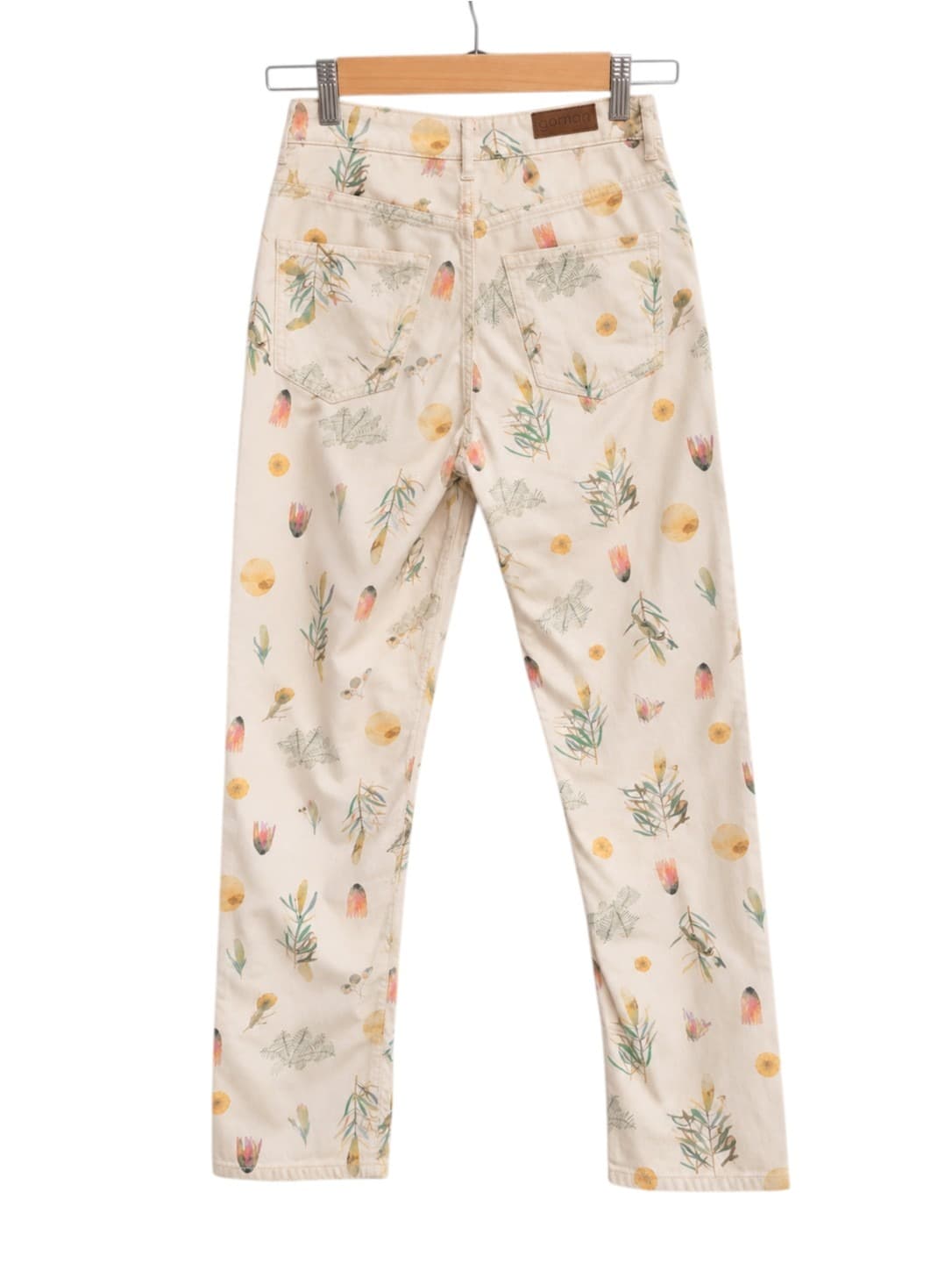 Gorman x Dana Kinter Native Floral Print Denim Pants Cream Women's 6 — photo 3 of 6