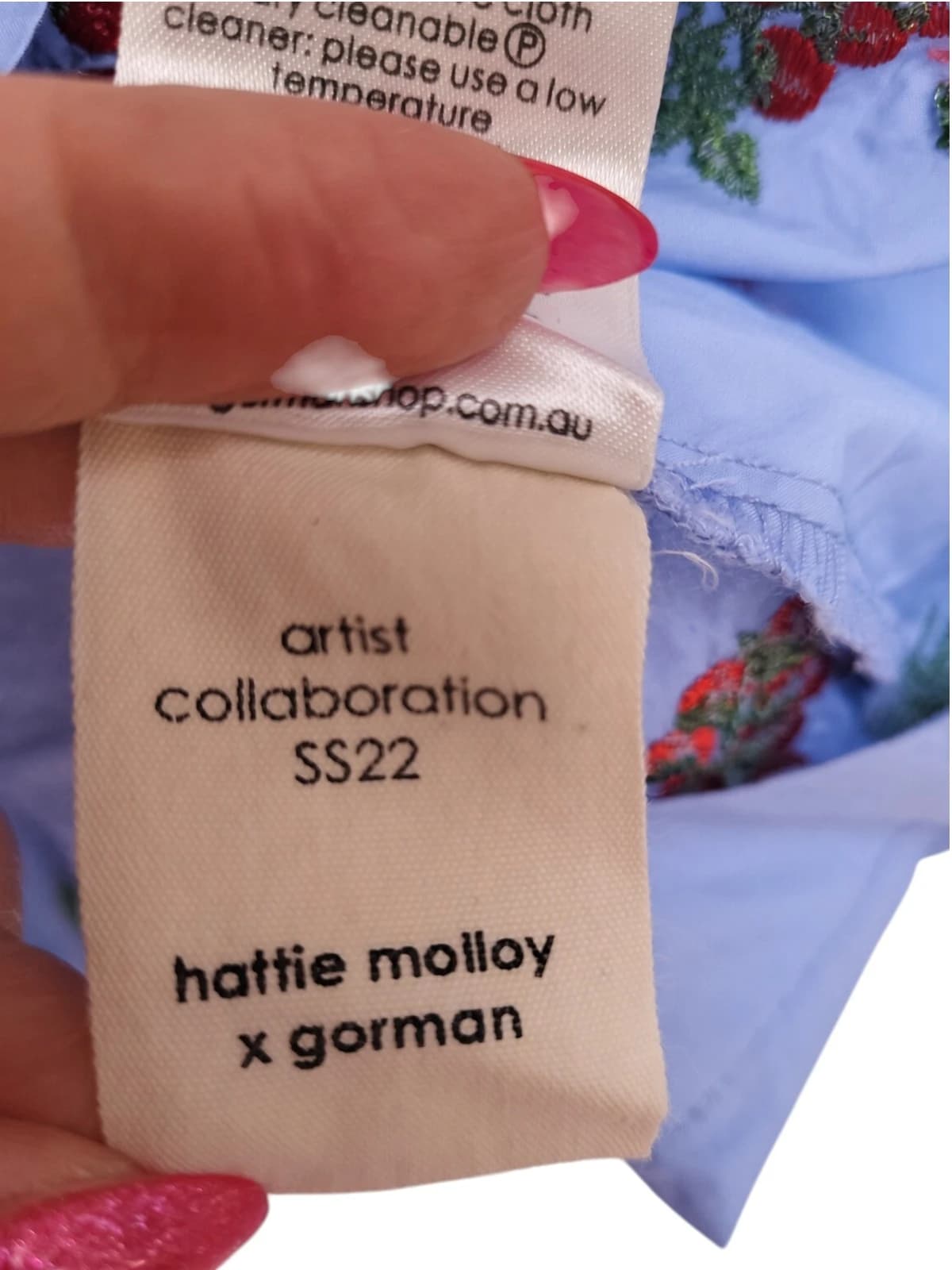 Gorman x Hattie Molloy Fruit Salad Embroidered Smock Top Size 10 — photo 7 of 9
