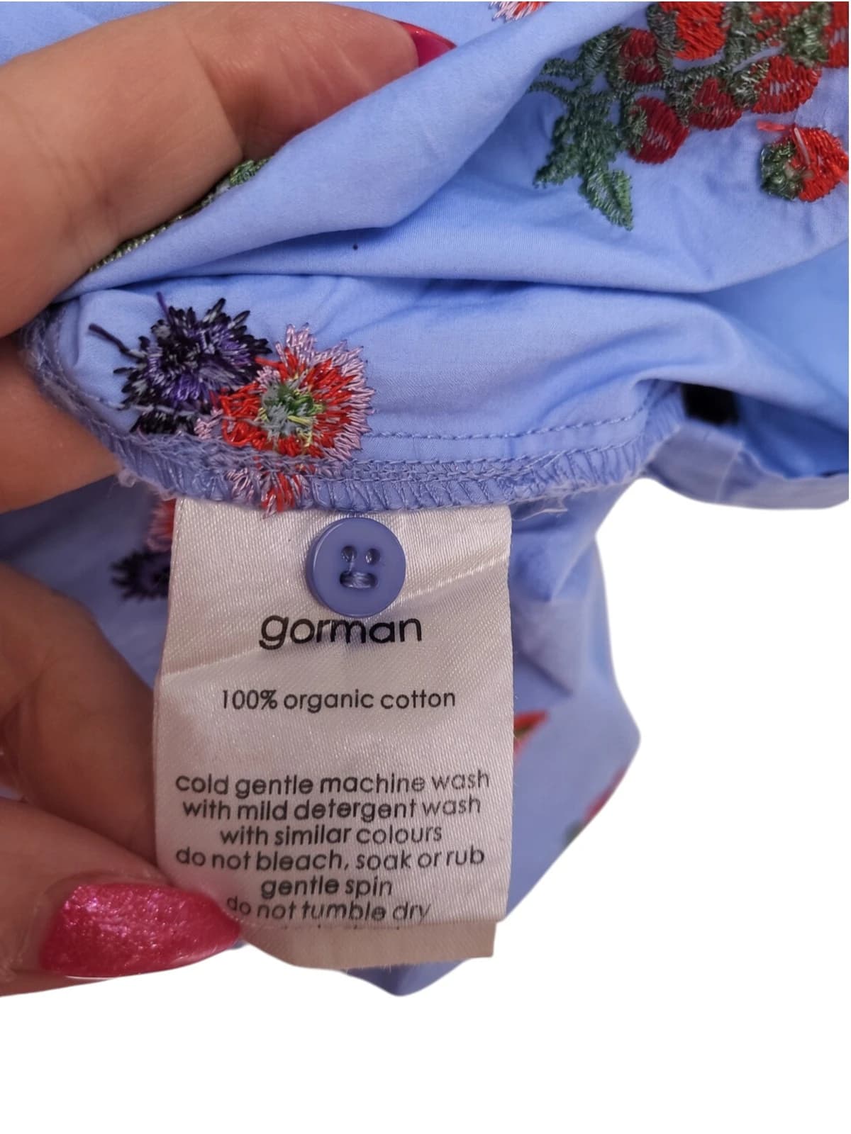 Gorman x Hattie Molloy Fruit Salad Embroidered Smock Top Size 10 — photo 8 of 9
