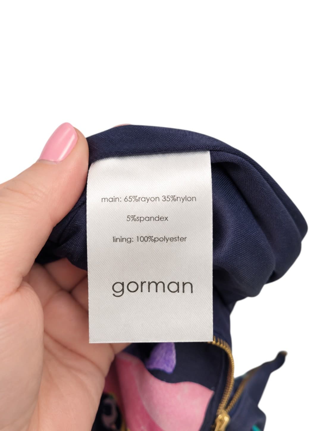 GORMAN x Miranda Skoczek Navy Floral Geometric Pencil Skirt Size 6 — photo 4 of 5