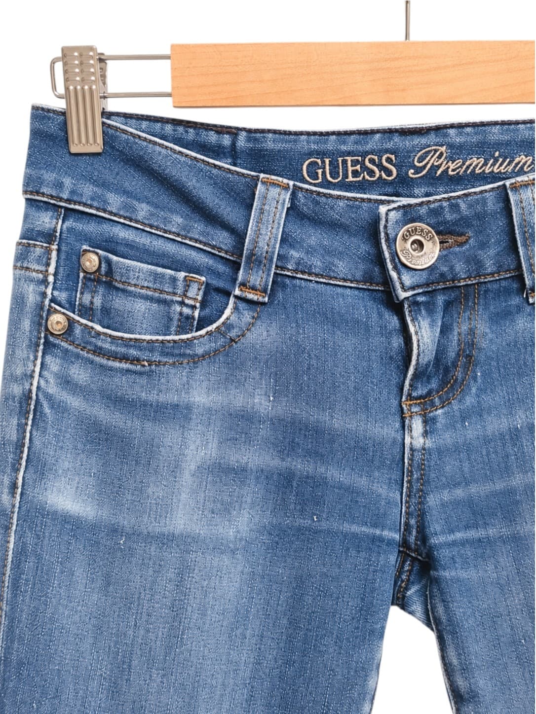 GUESS Premium Y2K Style Low Rise Skinny Jeans Blue Denim Womens 28 — photo 1 of 7