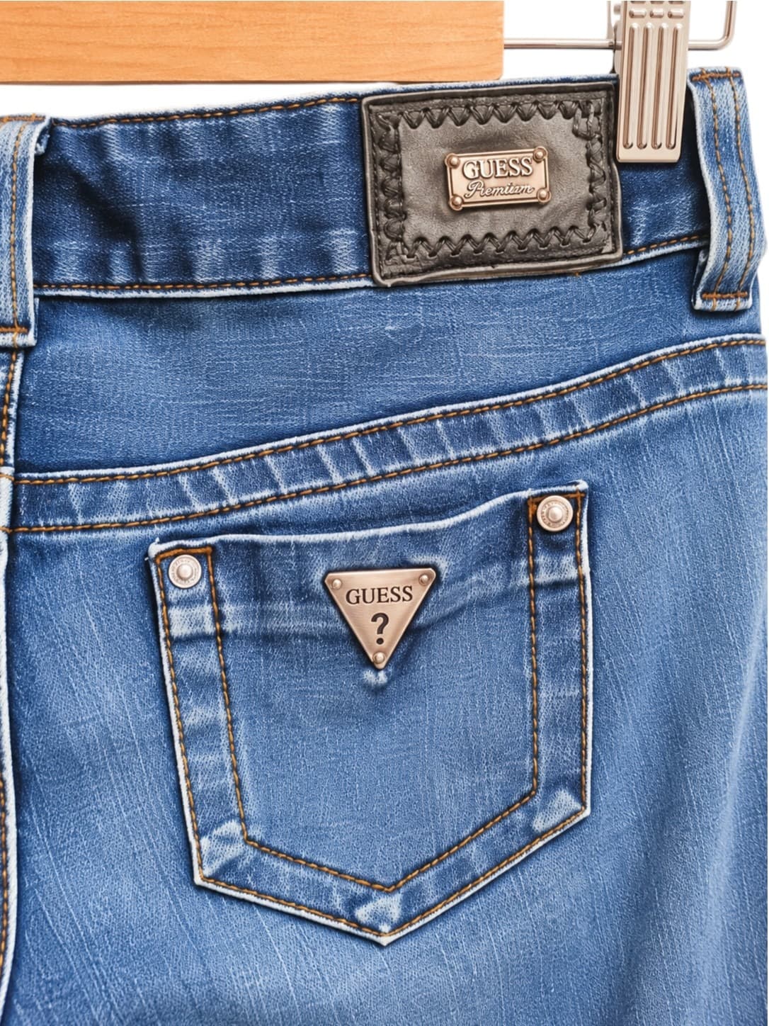 GUESS Premium Y2K Style Low Rise Skinny Jeans Blue Denim Womens 28 — photo 3 of 7
