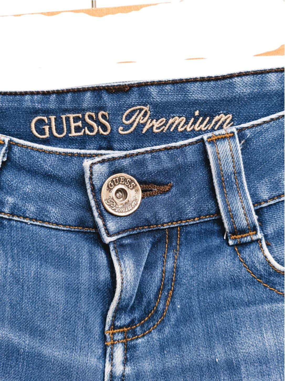 GUESS Premium Y2K Style Low Rise Skinny Jeans Blue Denim Womens 28 — photo 5 of 7