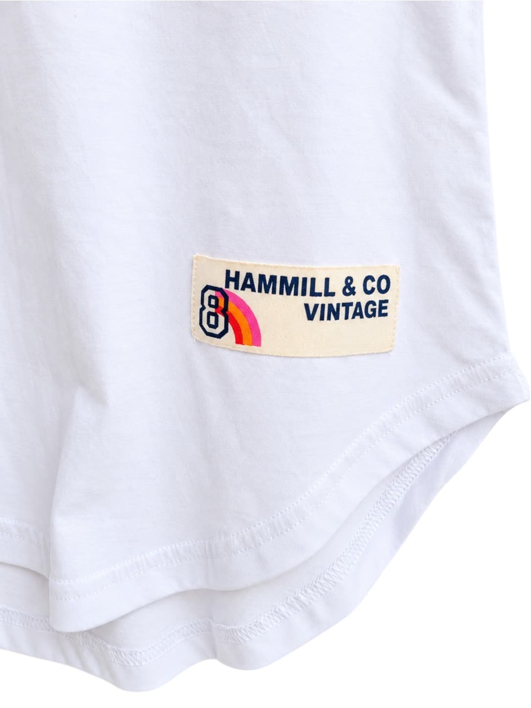 HAMMILL & CO Fun Fun Fun Graphic Tank Top White Red Navy Size M — photo 2 of 5