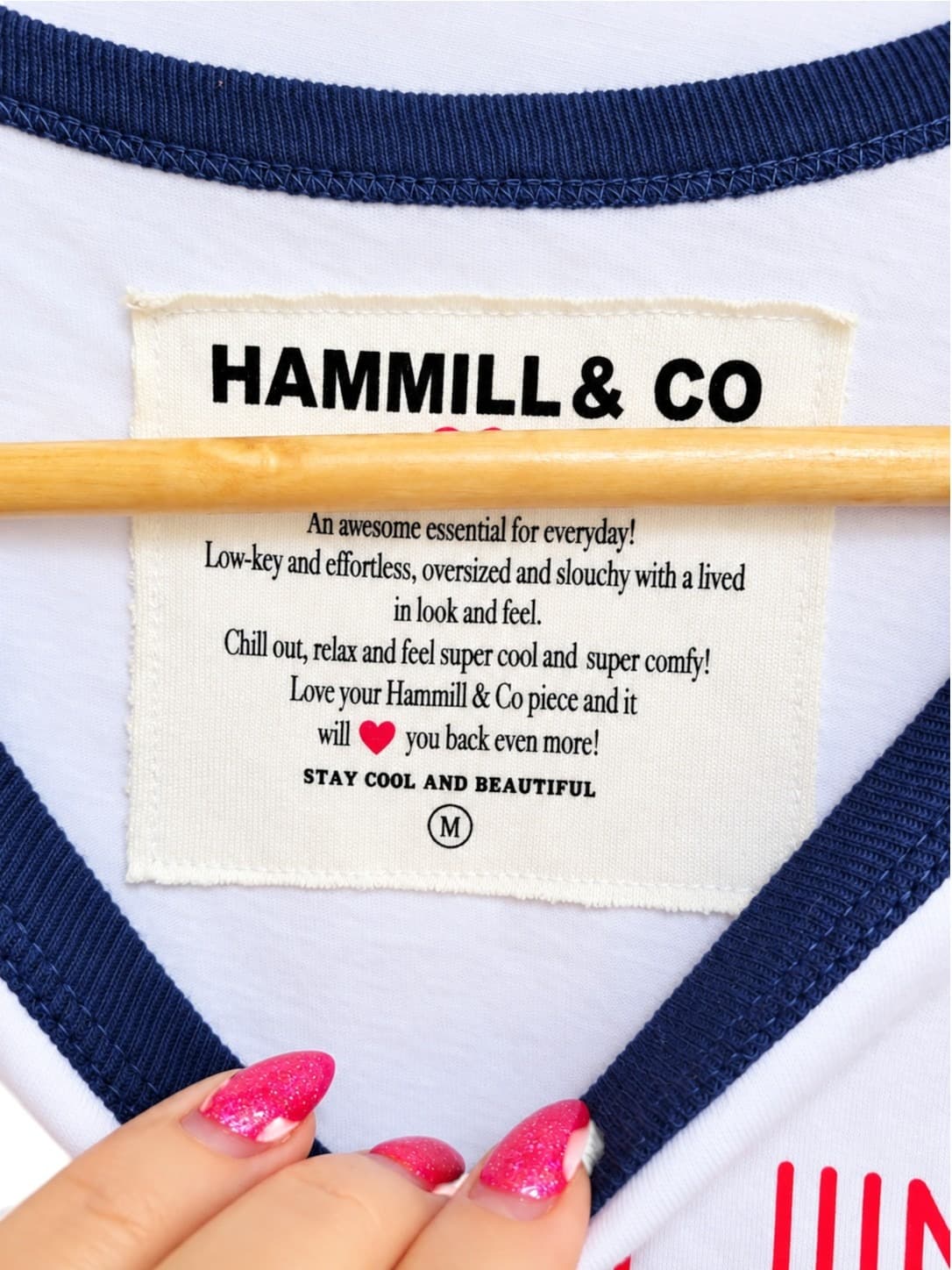 HAMMILL & CO Fun Fun Fun Graphic Tank Top White Red Navy Size M — photo 4 of 5