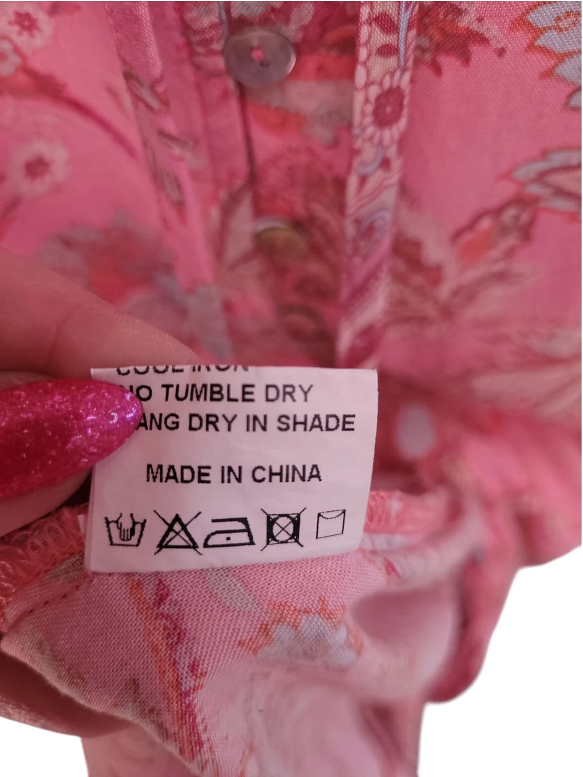IRIS MAXI Magnolia Playdress Coral Pink Floral Button Front Dress Size 8 — photo 7 of 8