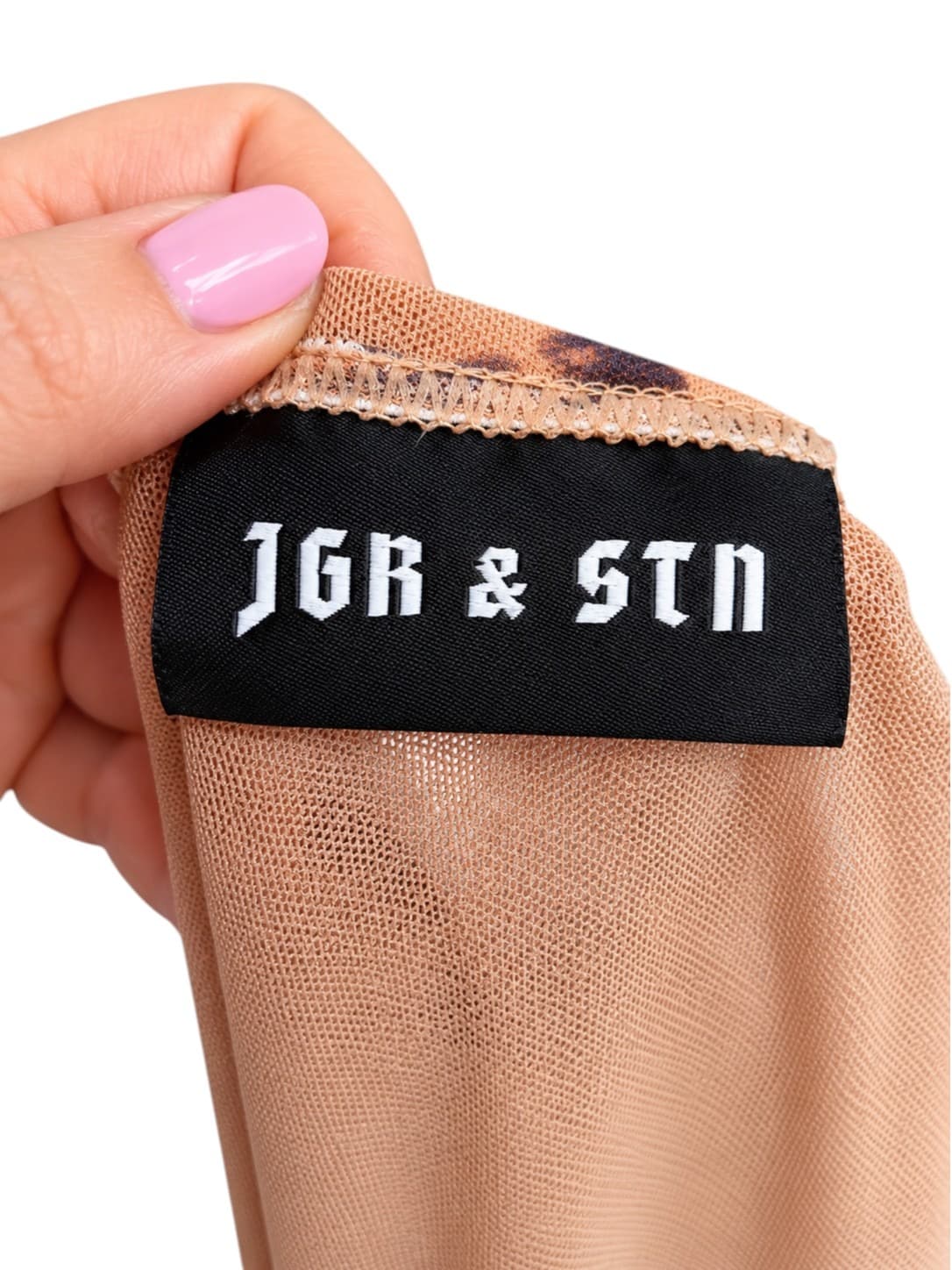 JGR & STN Womens Midi Dress Size 10 Tiger Print Halter Neck Backless Bodycon — photo 6 of 7