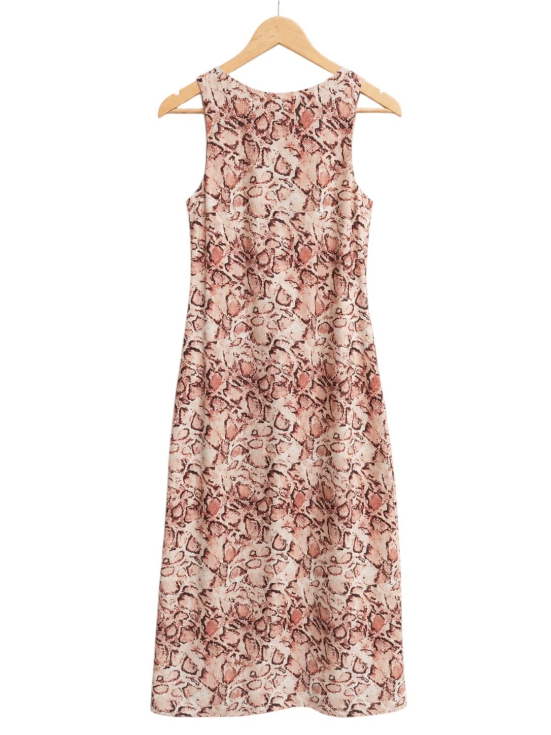 Kivari Simone Midi Dress Womens Size 6 Blush Pink Snake Print Linen BNWT — photo 2 of 9