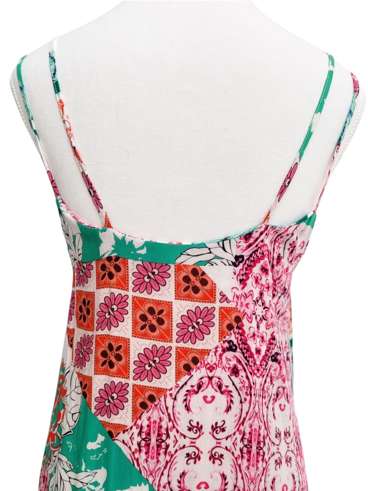 Label Of Love Patchwork Print Spaghetti Strap Maxi Dress — photo 5 of 8