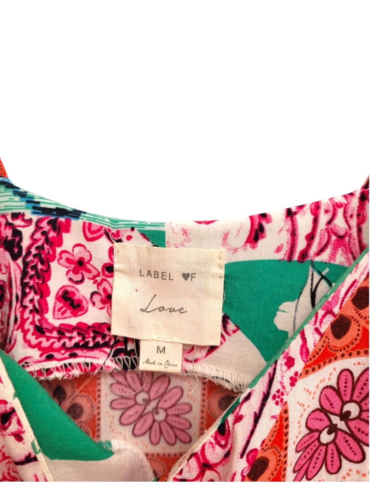 Label Of Love Patchwork Print Spaghetti Strap Maxi Dress — photo 7 of 8