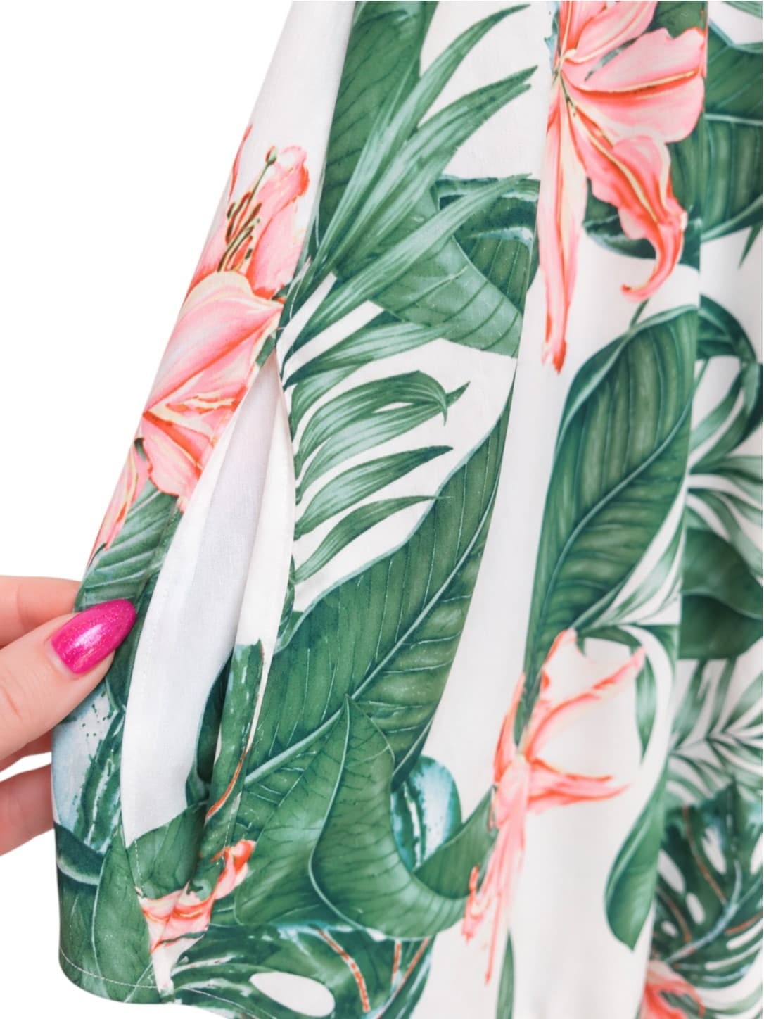 LABEL OF LOVE Tropical Leaf Floral Cami Maxi Dress Size S — photo 4 of 7