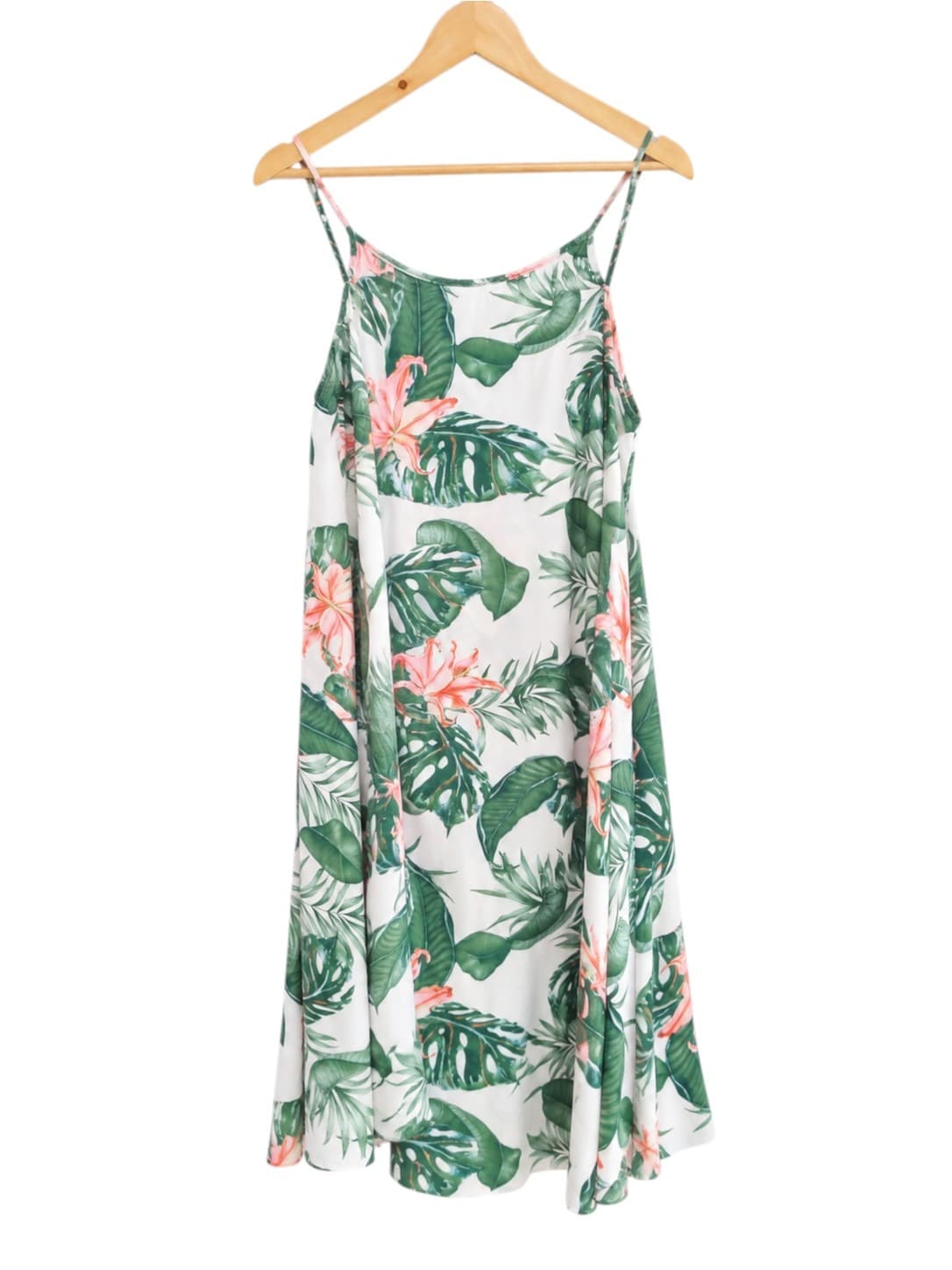 LABEL OF LOVE Tropical Leaf Floral Cami Maxi Dress Size S — photo 1 of 7
