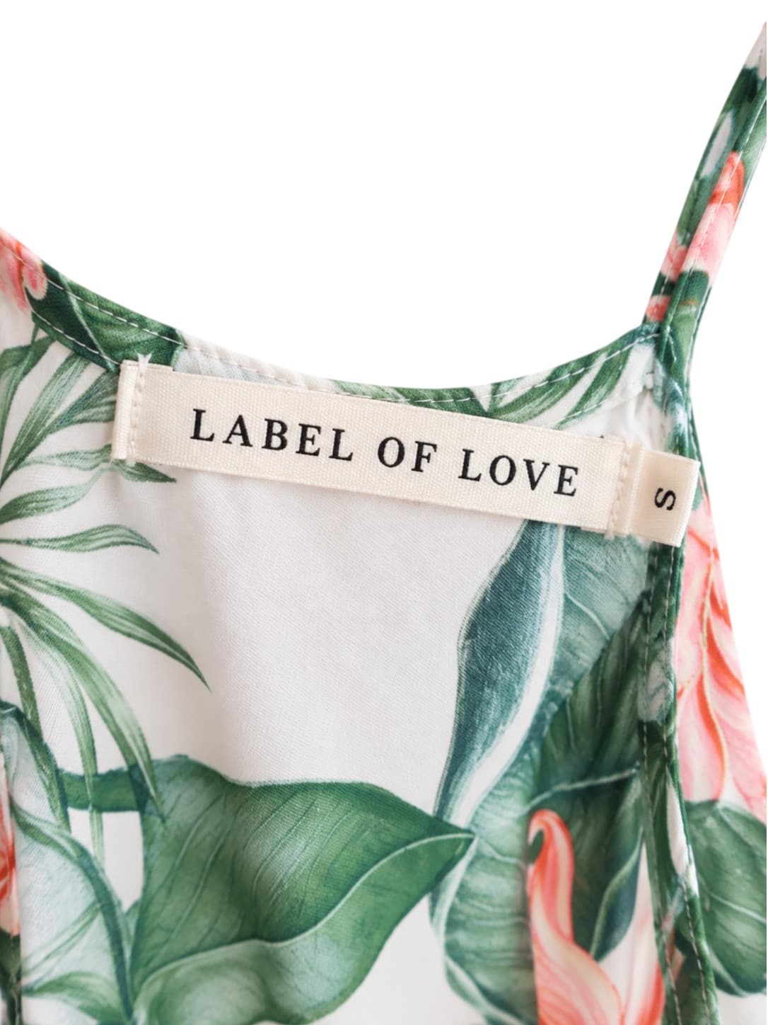 LABEL OF LOVE Tropical Leaf Floral Cami Maxi Dress Size S — photo 6 of 7