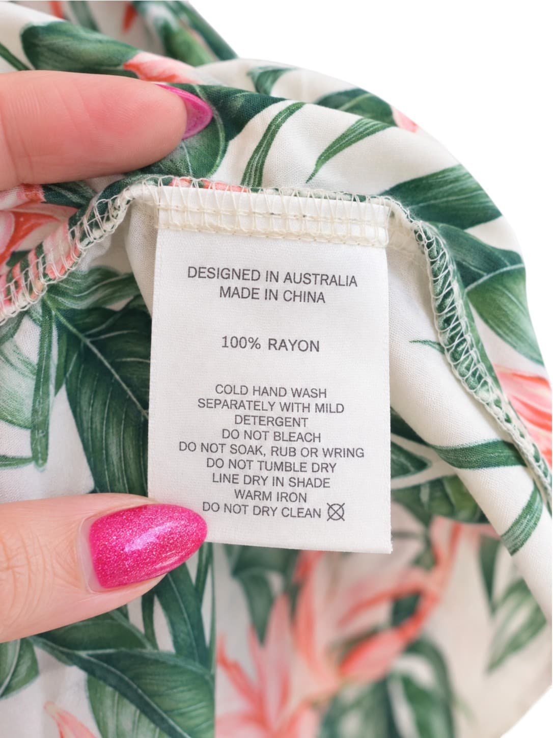 LABEL OF LOVE Tropical Leaf Floral Cami Maxi Dress Size S — photo 7 of 7