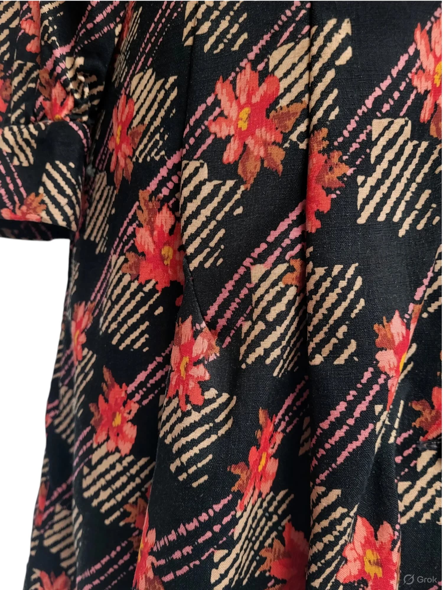 LADIES SHOP TOKYO 1970s Vintage Japanese Floral Shirt Dress Isetan Size 8 — photo 4 of 15