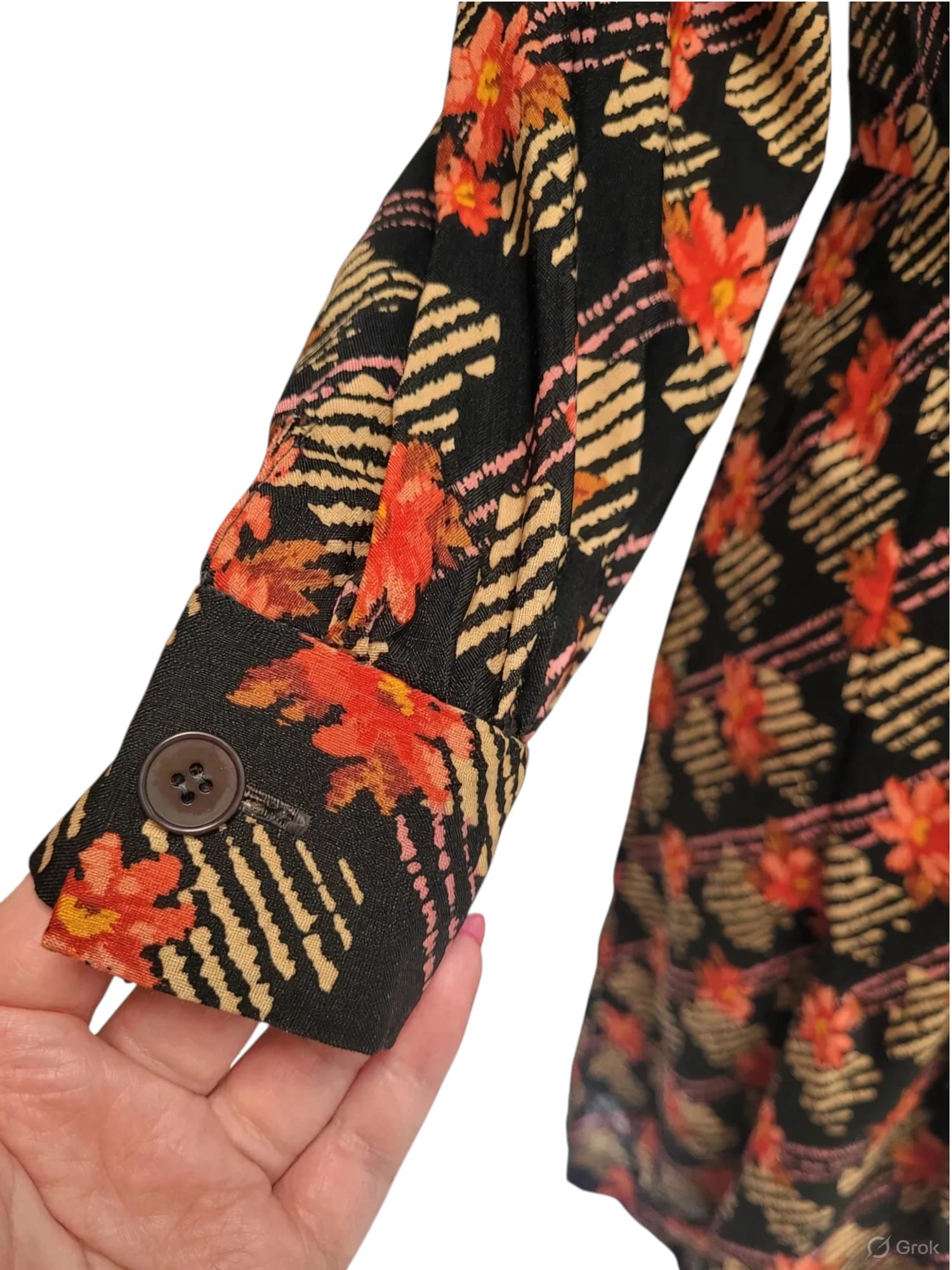 LADIES SHOP TOKYO 1970s Vintage Japanese Floral Shirt Dress Isetan Size 8 — photo 13 of 15