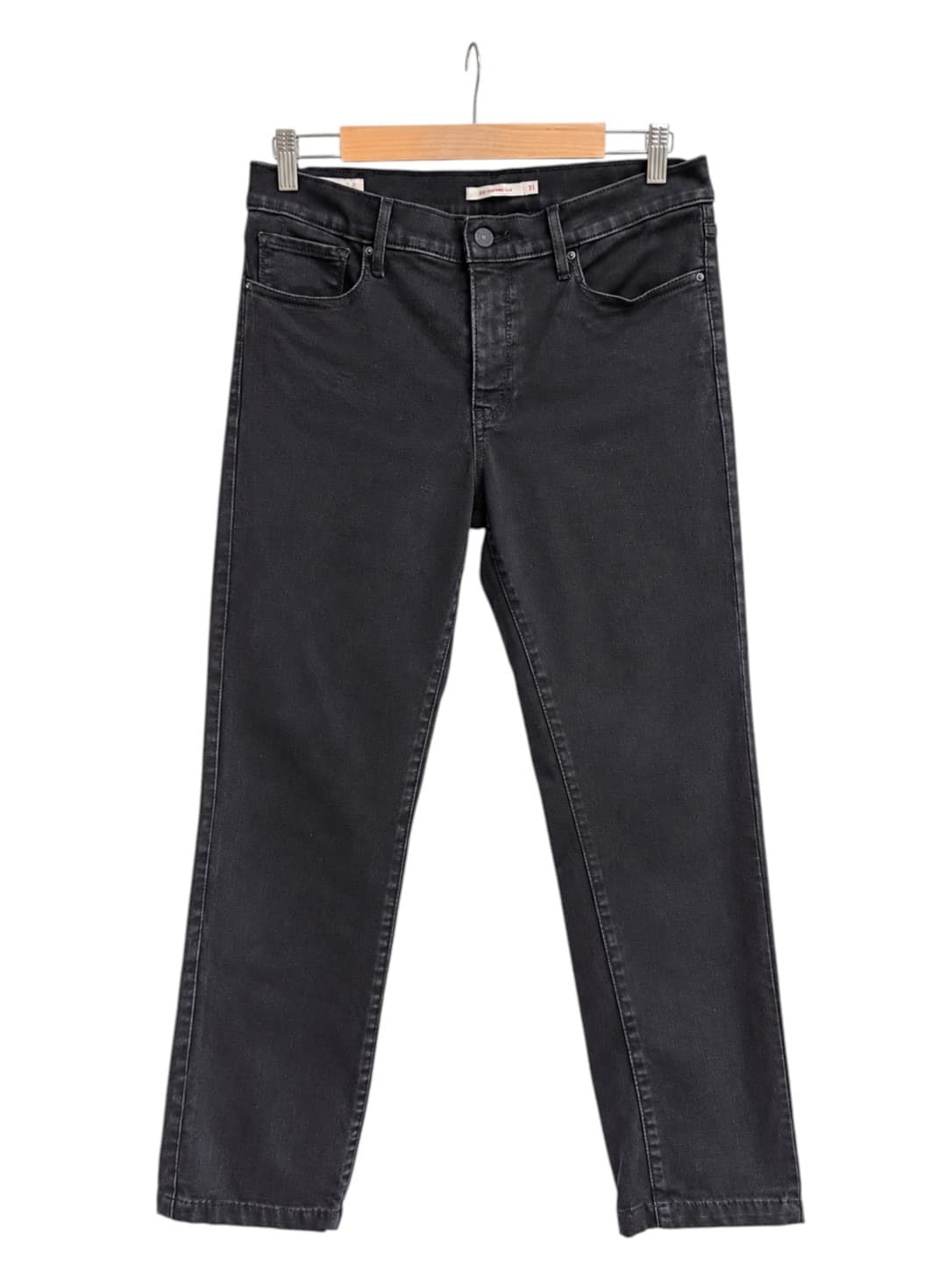 Levis 312 Shaping Slim Jeans Womens W31 L32 Black Stretch Denim — photo 4 of 10