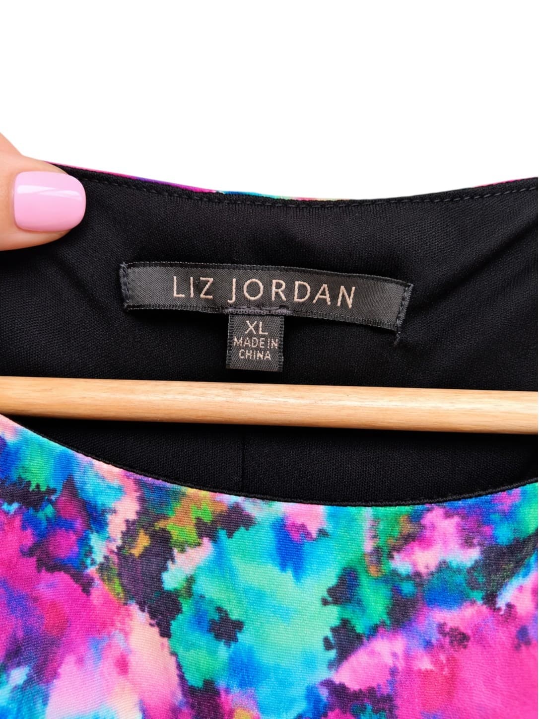 Liz Jordan Womens Dress XL Multicolour Floral Print Twist Waist Sleeveless Midi — photo 5 of 6