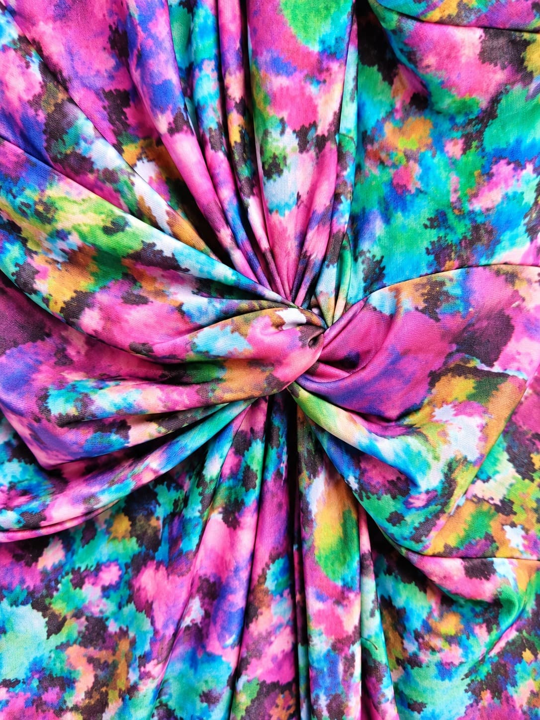 Liz Jordan Womens Dress XL Multicolour Floral Print Twist Waist Sleeveless Midi — photo 3 of 6