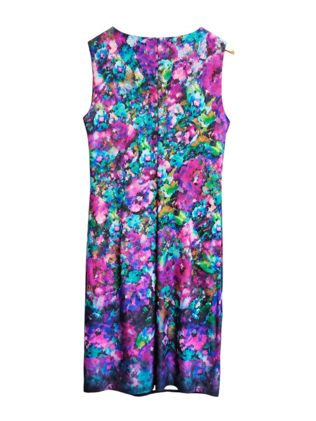 Liz Jordan Womens Dress XL Multicolour Floral Print Twist Waist Sleeveless Midi — photo 4 of 6
