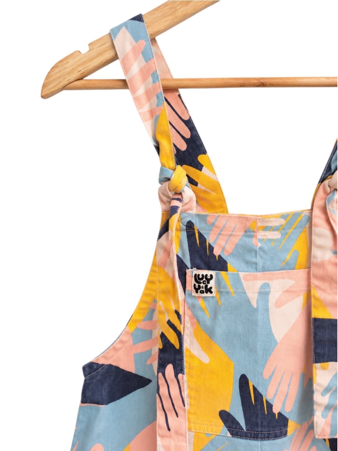 Lucy & Yak Dungarees Womens UK 6R AU 6 Multicolour Hand Print Overalls — photo 1 of 9