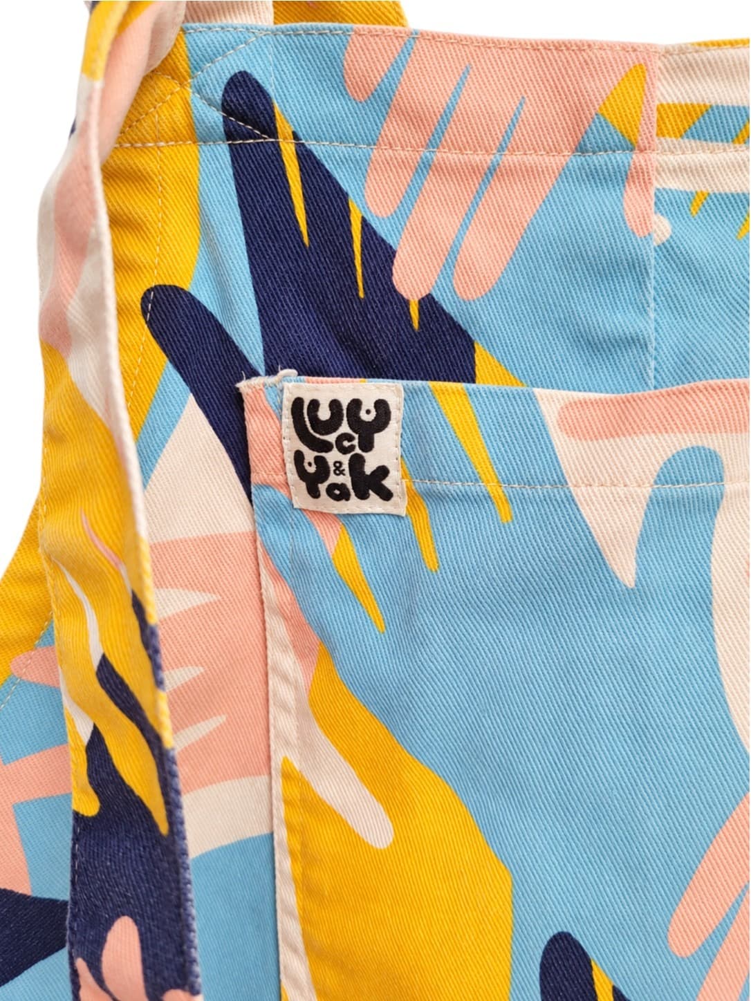 Lucy & Yak Dungarees Womens UK 6R AU 6 Multicolour Hand Print Overalls — photo 3 of 9