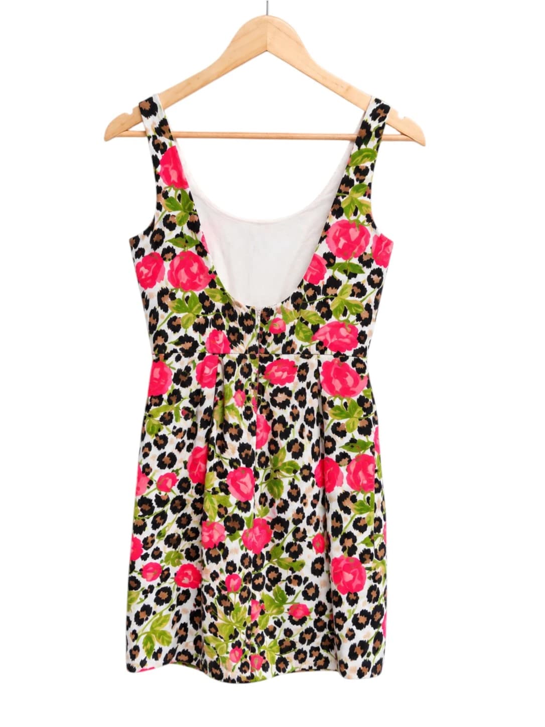 MINKPINK Womens Dress Size S Pink Floral Leopard Print Sleeveless Mini Rayon — photo 3 of 6