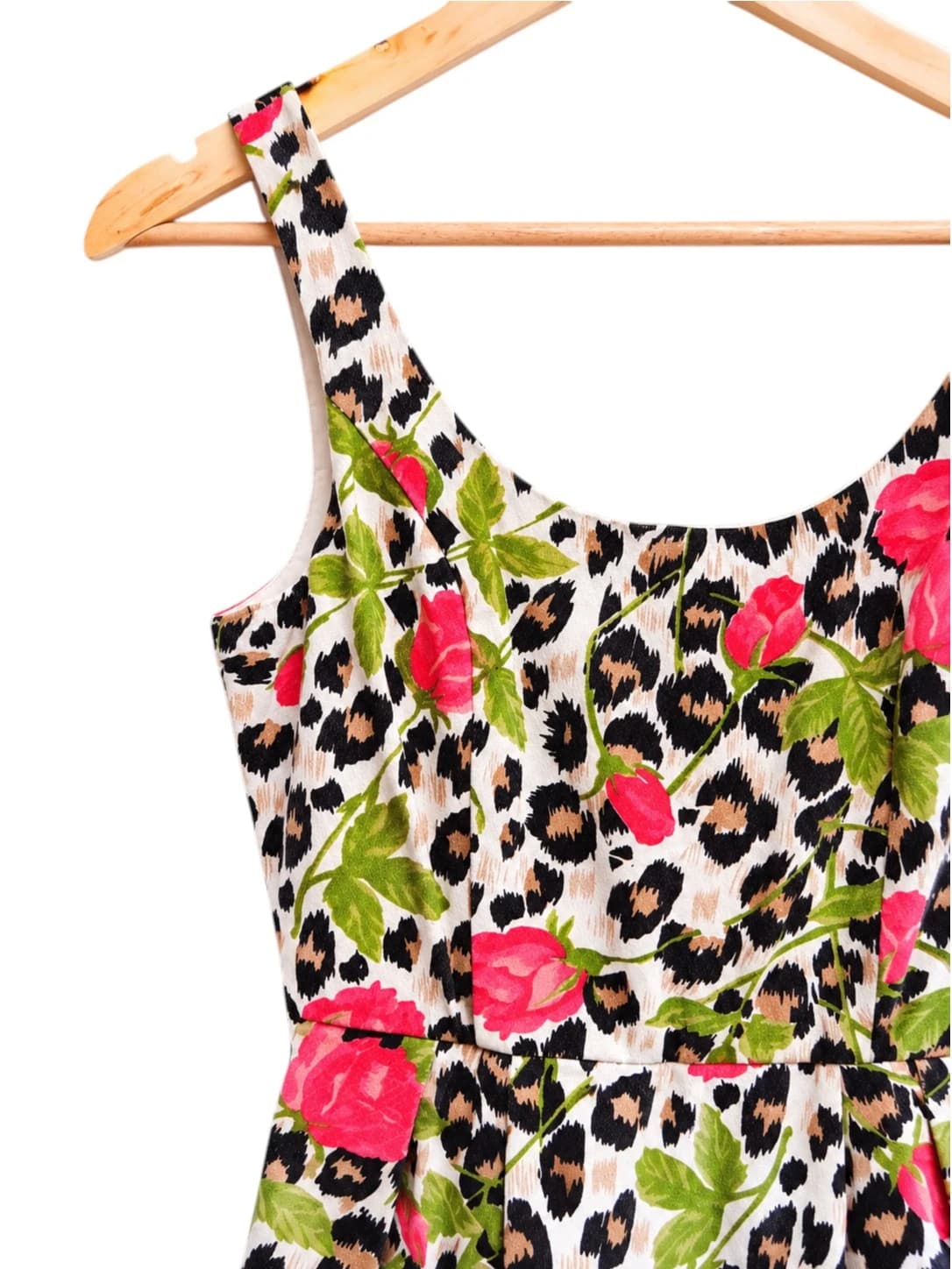 MINKPINK Womens Dress Size S Pink Floral Leopard Print Sleeveless Mini Rayon — photo 2 of 6