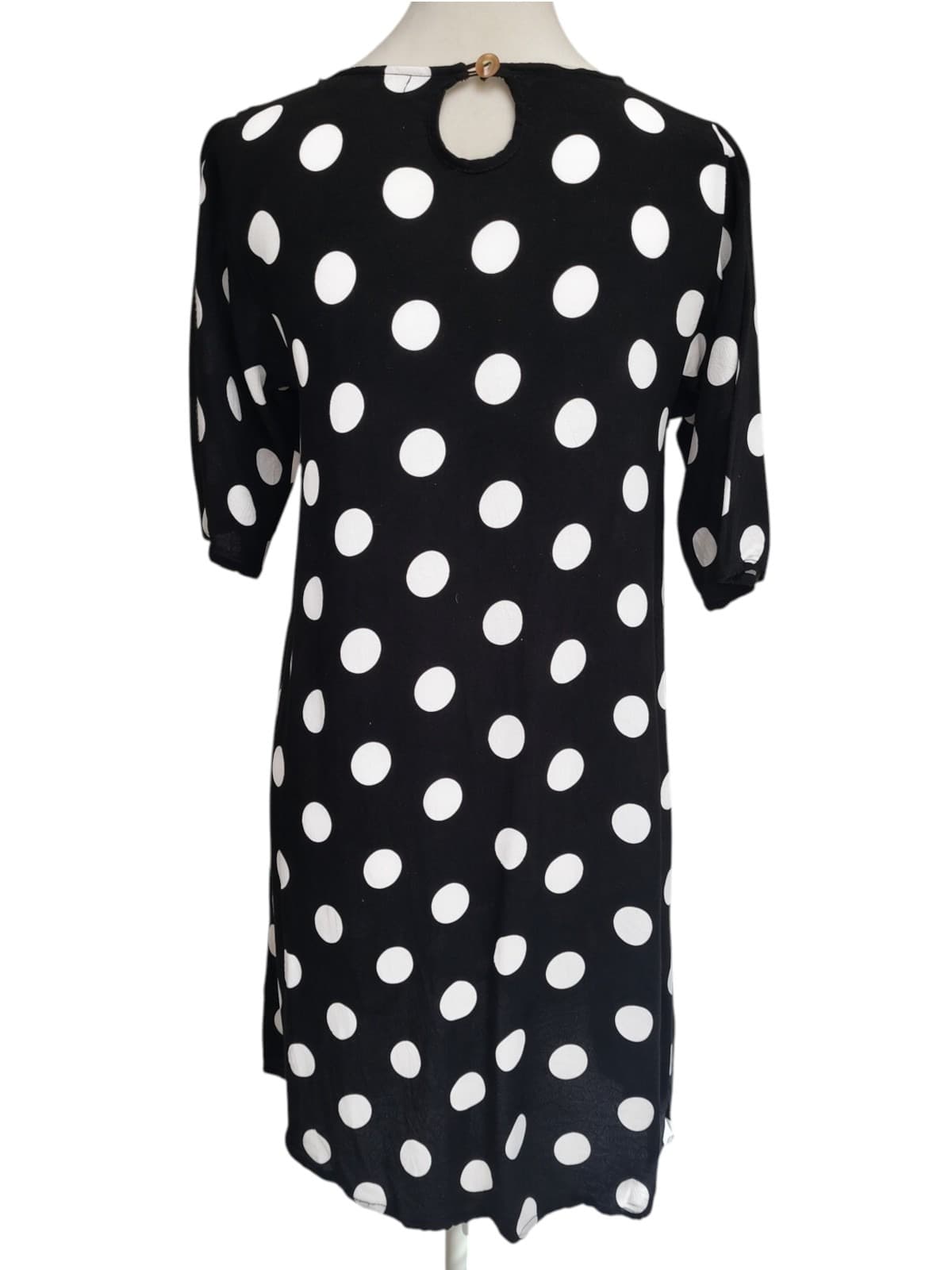 Mister Zimi Black & White Polka Dot Shift Dress Size 10 — photo 1 of 7