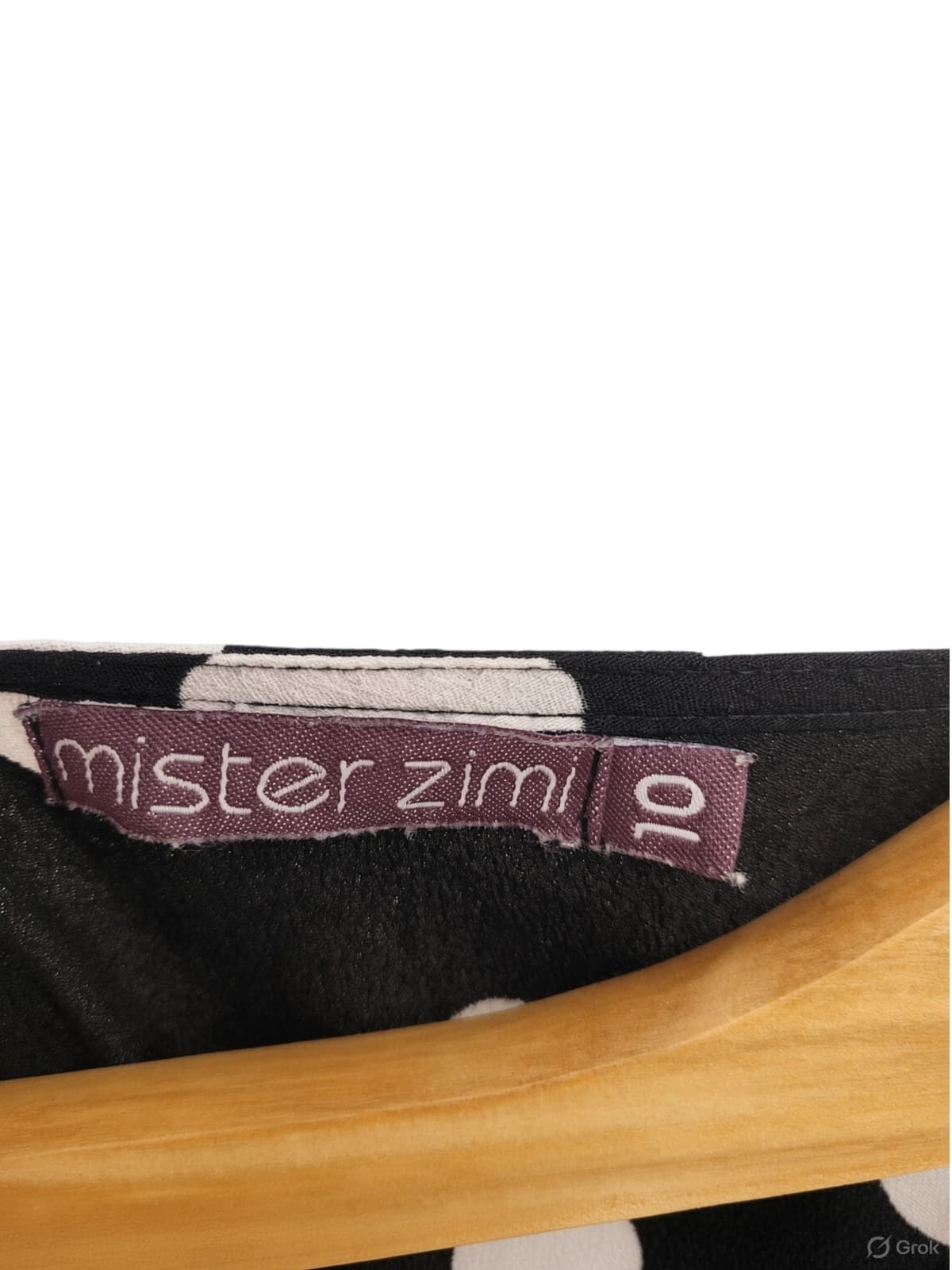 Mister Zimi Black & White Polka Dot Shift Dress Size 10 — photo 6 of 7